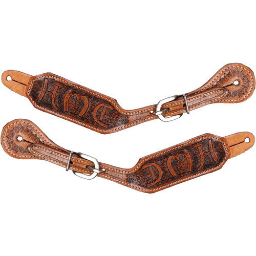 Showman Ladies Brandin’ Pen Spur Straps