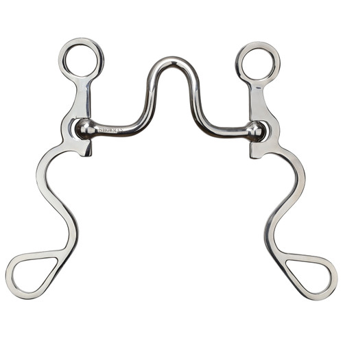 Showman Long S Shank Bit w/ High Port Curb