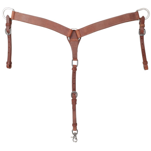 Showman Argentina Cow Leather Breast Collar - Mini/Small Pony