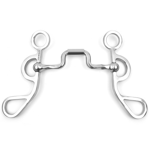 Showman Argentine Shank Bit w/ Slow Twist Correction Hinge