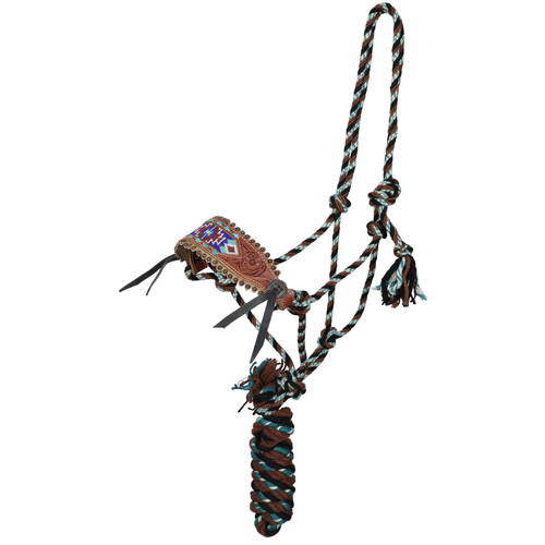 Showman Southwest Flair Mohair Cowboy Knot Halter w/ Lead