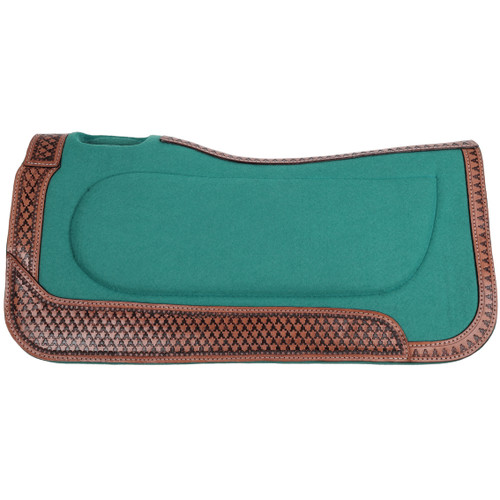 Showman 31" x 32" Azure Trail Built-Up Felt Saddle Pad
