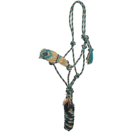 Showman Frosted Mesa Mohair Cowboy Knot Halter w/ Lead