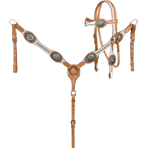 Showman Southern Belle Browband Headstall & Breast Collar Set