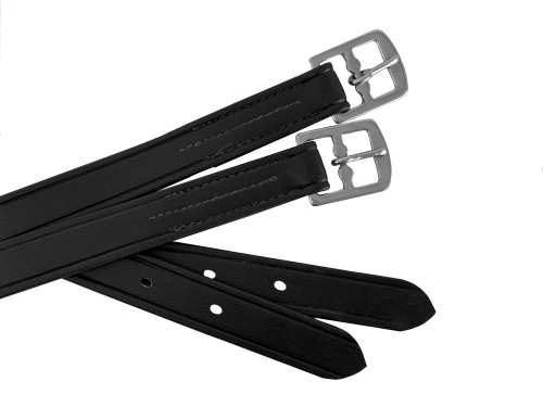 Showman Pre-Punched Nylon Coated English Stirrup Leathers