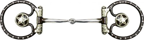 Showman Brown Steel Bit w/ Texas Star & Silver Accents
