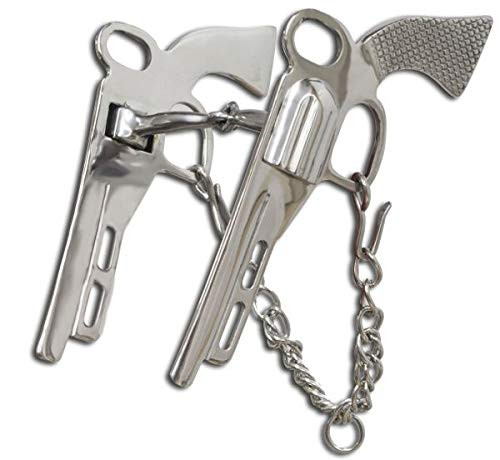 Showman 5" Stainless Steel Snaffle Bit w/ Pistol Cheeks