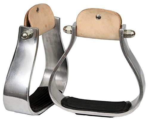 Showman Wide Aluminum Stirrups w/ Rubber Grip Tread