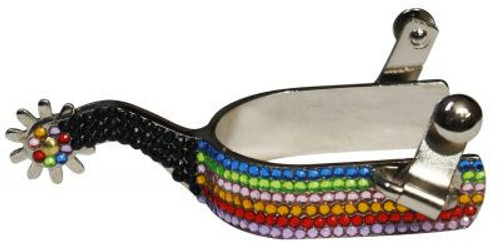 Showman Stainless Steel Rainbow Spurs