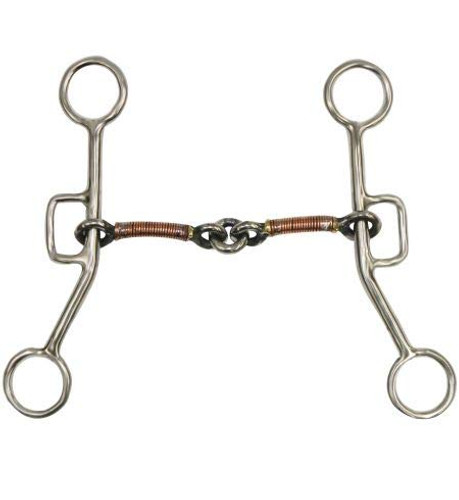 Showman Stainless Steel Sliding Gag Bit w/ 6.75" Cheeks