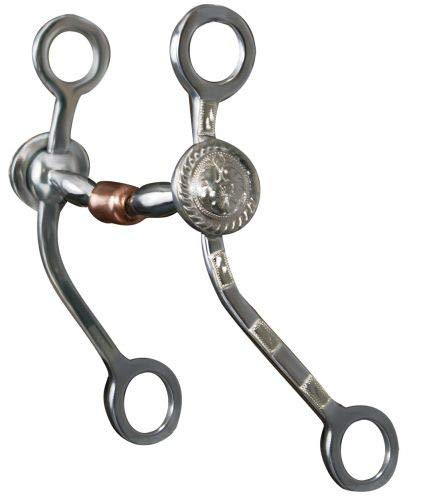 Showman Stainless Steel Bit w/ Engraved Conchos