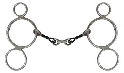 Showman Stainless Steel Wonder Bit w/ Sweet Iron Twisted Mouth & Dogbone