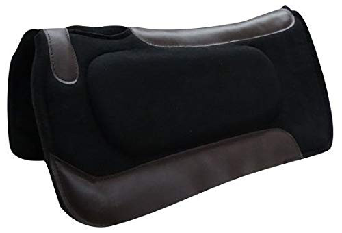 Showman 31" x 31" Black Felt Built-Up Saddle Pad