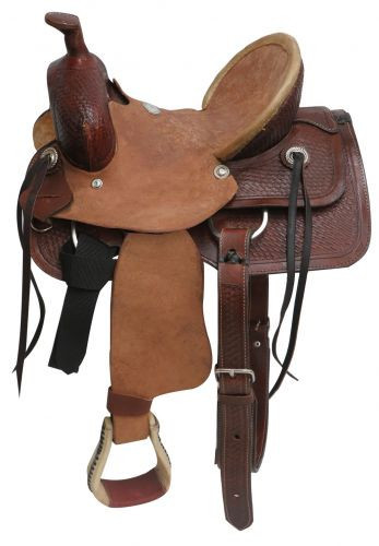 12" Buffalo Youth Hard Seat Roper Style Saddle