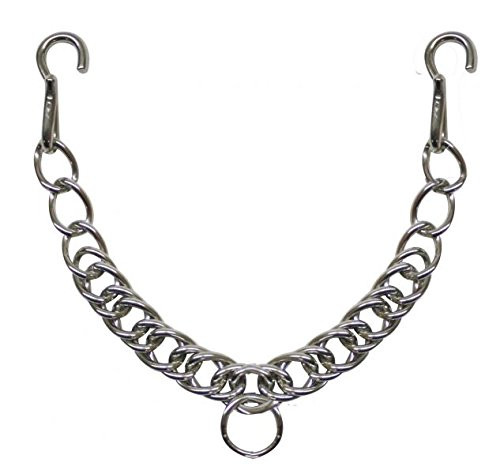 12" Stainless Steel English Curb Chain w/ Hooks