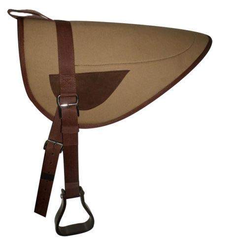 Showman Brown Canvas Top Bareback Saddle Pad