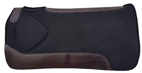 Showman 31" x 31" Black Felt Saddle Pad w/ Built Up Shoulder