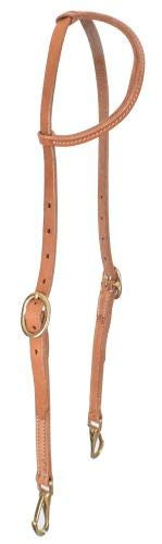 Showman Argentina Cowhide Harness Leather Single Ear Headstall