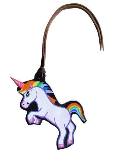 Leather Hand Painted Tie-On Unicorn