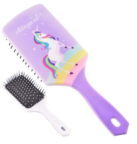 Purple "Magical" Unicorn Mane & Tail Brush