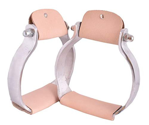 Showman Aluminum Flat Bottom Oxbow Stirrups