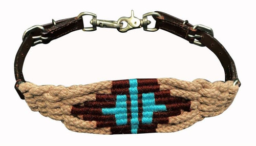 Showman Wool Blend Multi-Strand Wither Strap w/ Aztec Design