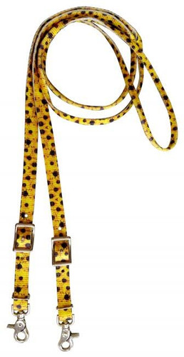 Showman 3/4" x 8' Sunflower Nylon Contest Reins