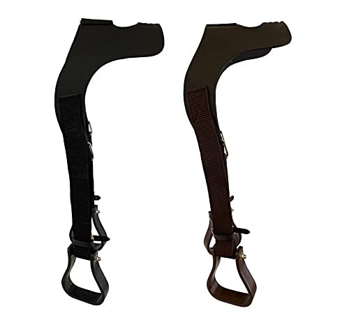 Leather Over the Horn Buddy Stirrups 