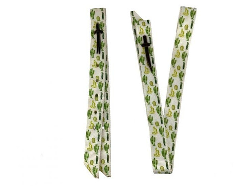 Showman Nylon Tie Strap & Off Billet Set w/ Cactus Print