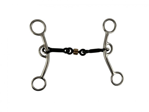 Showman Stainless Steel Junior Cow Horse Bit w/ 5" Sweet Iron Mouth