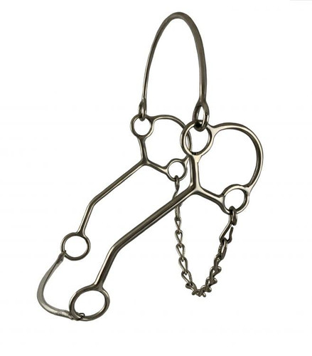 Showman Stainless Steel Hackamore Bit