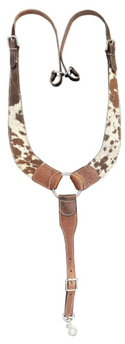 Showman Hair-On Cowhide Leather Pulling Collar