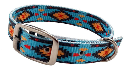 Showman Couture Multi Colored Southwest Design Nylon Dog Collar