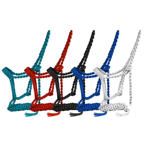 Showman Braided Nylon Mule Tape Halter w/ 8' Lead 