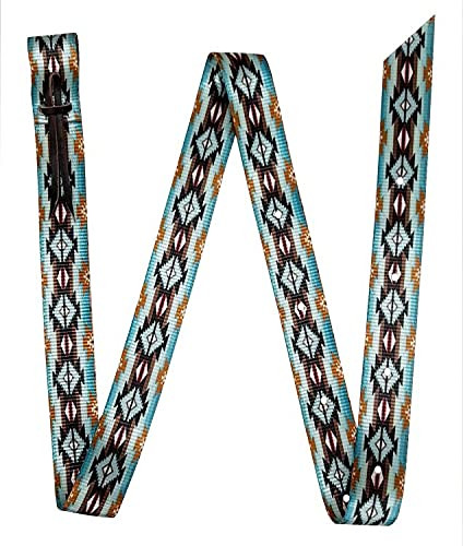 Showman Teal Southwest Design Nylon Tie Strap