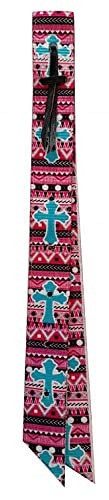 Showman Pink Southwest Cross Print Nylon Off Billet