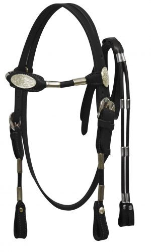 Mini Size Poco Leather Headstall w/ Reins