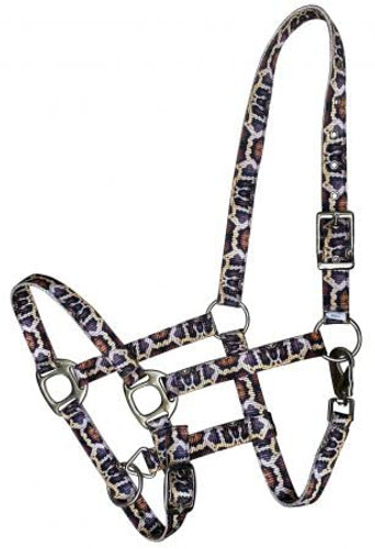 Showman Nylon Halter w/ Snake Print