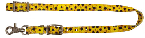 Showman Sunflower Print Nylon Wither Strap