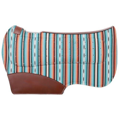 Showman 31" x 32" Balanced Built-up Serape Print Contour Saddle Pad