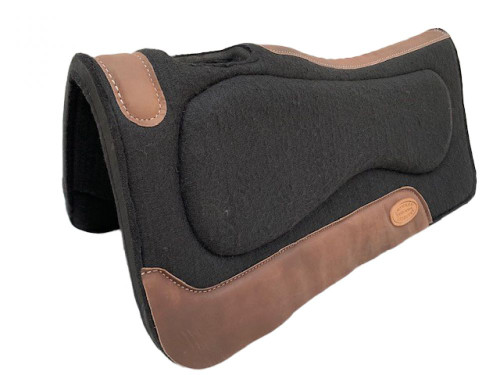 Klassy Cowgirl Black Felt Saddle Pad w/ Neoprene Center