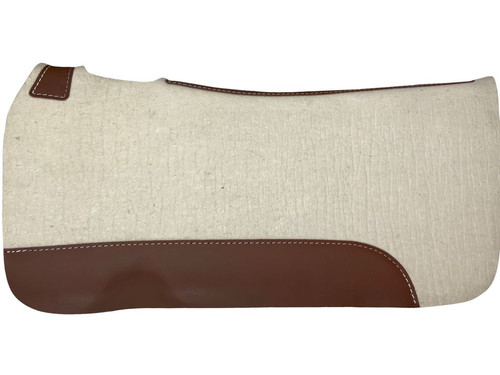 Showman 32" x 31" Contoured Mohair Pure Wool Saddle Pad