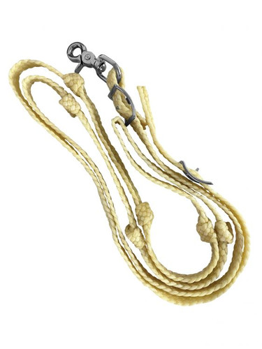 3/4" x 8' Waxed Knotted Nylon Competition Reins