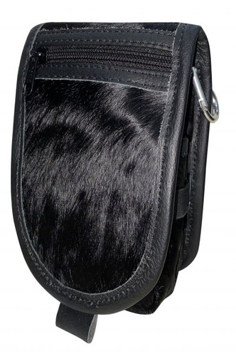 Showman Black Hair-On Cowhide Cell Phone/Accessory Case