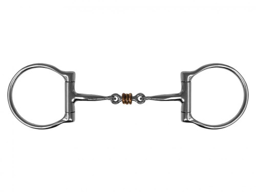 Showman Western D-Ring Bit w/ Dogbone Mouth & Copper Rings