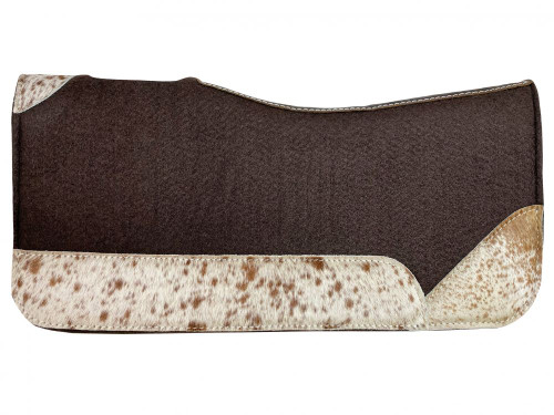 Showman 24" x 24" Hair-On Cowhide Felt Saddle Pad