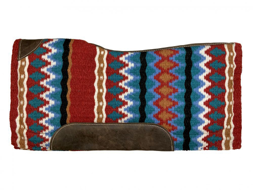 Showman 36" x 34" Navajo Design Wool Top Saddle Pad