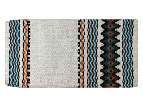 Showman 36" x 34" Wool Saddle Blanket w/ Navajo Design