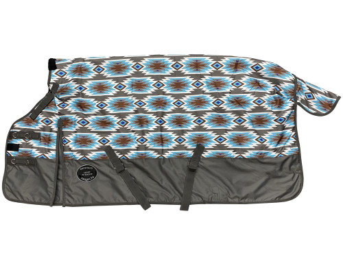 Showman 1200D Southwest Print Waterproof & Breathable Perfect Fit Turnout Blanket