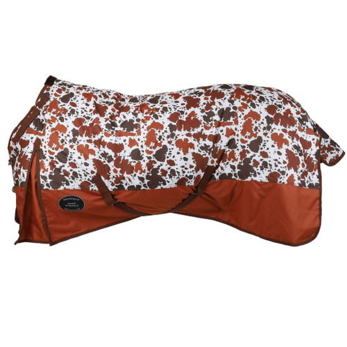 Showman 1200D Cow Print Waterproof & Breathable Perfect Fit Turnout Blanket